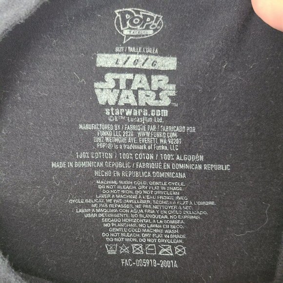 Funko Pop The Mandalorian The Child BABY YODA Mens Med/LG Black T-shirt Tee - Picture 3 of 7